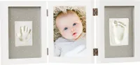 Happy Hands Baby Print Triple Frame Kit White