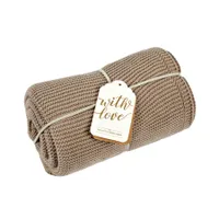 The Little Green Sheep Deken Organic Knitted Cellular