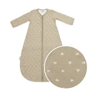 Meyco Sweet Heart Slaapzak Met Vaste Mouw Rond – 80 cm – Jersey – Sand