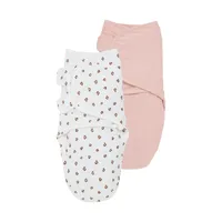 Meyco Inbakerdoek - 2 Stuks - 0-3 Mnd - Mini Panther Soft Pink