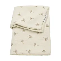 Meyco Deken Borduur Pre-Washed - 100 x 150 cm - Hydrofiel/Badstof Ginkgo - Soft Sand