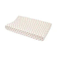 Meyco Aankleedkussenhoes Print - 50 x 70 cm - Jersey - Sweet Heart White/Red 