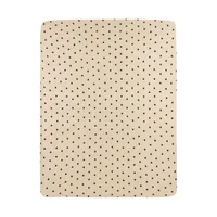 Meyco Hoeslaken Print - 75 x 95 cm - Jersey - Sweet Heart Soft Sand/Black