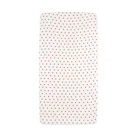 Meyco Hoeslaken Print -  40 x 80/90 cm - Jersey - Sweet Heart White/Red
