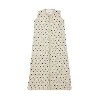 Meyco Baby Sweet Heart Zomerslaapzak - 90 cm - Soft Sand/Black