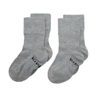 KipKep Blijf-Sokjes - 12-18 Mnd - 2 Pack - Grey
