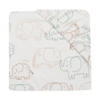 Jollein Hoeslaken Jersey 70/75x140/150cm - Elephant Tales