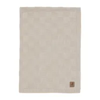 Jollein Deken Ledikant - Box Knit - 100 x 150 cm - Warm Sand