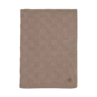 Jollein Deken Ledikant - Box Knit - 100 x 150 cm - Milky Coffee