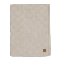 Jollein Deken Ledikant Box Knit - Velvet - 100 x 150 cm - Warm Sand