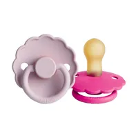Frigg Daisy Fopspeen - 0-6 mnd (2 stuks) - Lila/Fuchsia