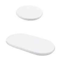 Waldin Hoeslaken Set Ovaal 7 in 1 Babybedje White