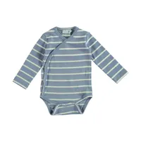 Babylook Striped Rib Romper