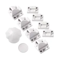 Jippie's Zelfklevend Magneetslot - 4 Stuks + 1 Sleutel 