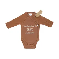 VIB Romper - Vandaag ben ik oma's probleem - Bruin