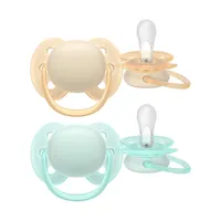 Philips Avent Ultra Soft Fopspeen - 0-6 Mnd - 2 Stuks - Plant-based 