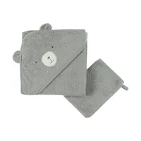 Noukie's F&O Badcape - 75 x 75 cm - Badstof - Groen