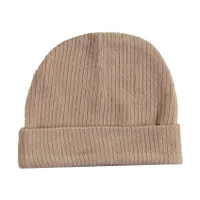 Babylook Velvet Rib Muts - Newborn - Warm Taupe