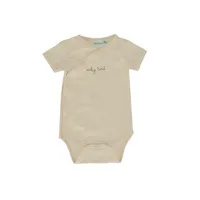 Babylook Romper Overslag Korte Mouw - Maat 50 - Buttercream 