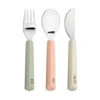 Lässig Bestek Met Siliconen Handvat Happy Fruits 