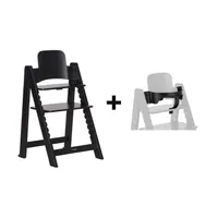 Kidsmill Up! Kinderstoel incl. Kunststof Babyset Zwart
