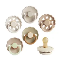FRIGG Fopspenen - Cinnamon Charm - 6-Pack - Latex - 6–18 Mnd