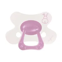 Difrax Natural Fopspeen - 6+ Mnd - Berry Pink Bunny