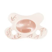 Difrax Natural Fopspeen - Newborn - Dusty Pink Leafs