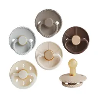 FRIGG Fopspenen - Earthy Wonder - 6-Pack - Latex - 0-6 Mnd