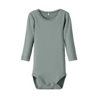 Name It Lace Romper - Kab NOOS - Slate Gray