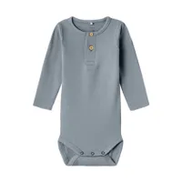 Name It Button Romper - Kab NOOS - Tradewinds