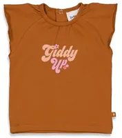 Feetje T-Shirt Korte Mouw Howdy Honey Bruin