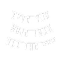 A Little Lovely Company Letter Banner - White