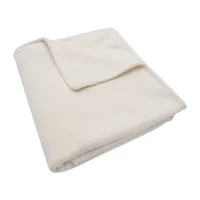 Jollein Cosy Knit Wiegdeken - 75x100cm - Ivory/Velvet
