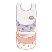 Lässig Tiny Team Cat Slabbetjes – 5 Stuks – Paars