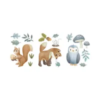 Little Dutch Muurstickers - Forest Friends - 3 Vellen