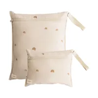 Mushie Waterbestendige Zakjes - 2 Stuks - Rainbow