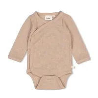 Feetje The Magic is in You Rib Wikkelromper - Taupe Melange
