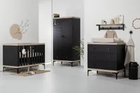 Interbaby Babykamer Strips Zwart