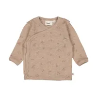 Feetje Fall Favorites Rib Print Overslagshirt - Hazelnoot Melange