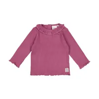 Feetje Better Together Longsleeve Rib Shirt - Maat 68 - Lila