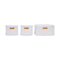 Childhome Teddy Hangmandjes - Set van 3 - Offwhite