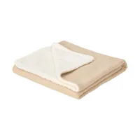 Little Dutch Pure Wiegdeken Gebreid/Fleece - 70 x 100 cm - Soft Beige