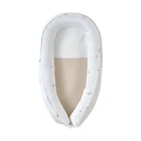 Noukie's F&O Babynestje Met Borduursel - Mousseline - Wit