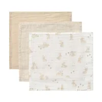 Little Dutch Baby Bunny Monddoekjes - 3 Stuks - 25 x 25 cm 