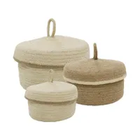 Puck Manden Set van 3 Natural