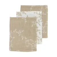 Meyco Washand Hydrofiel Branches Sand 20 x 17 cm (3-Pack)