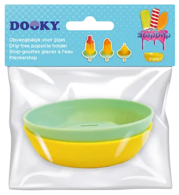 Dooky Stop Drip Geel-Mint 2 stuks
