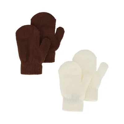 Sarlini Wanten Knit Multi Offwhite 2-Pack One size