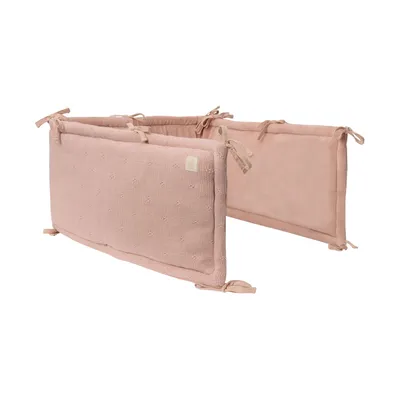 Jollein Cosy Knit parkbumper - 180 x 30 cm - Wild Rose